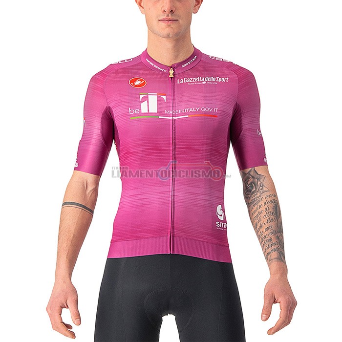 Abbigliamento Ciclismo Giro d'Italia Manica Corta 2022 Viola